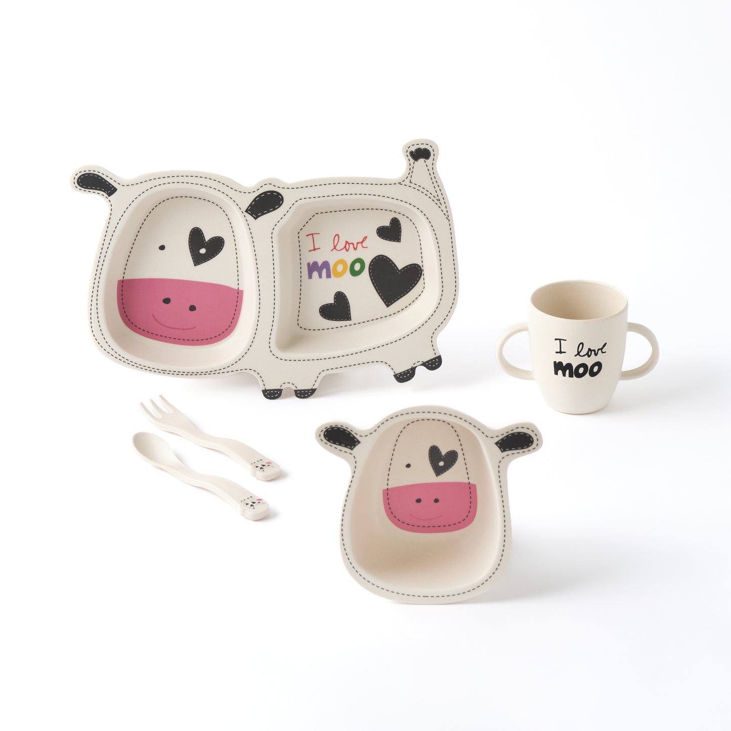 Tiny Footprint Clarabelle Cow Dining Set