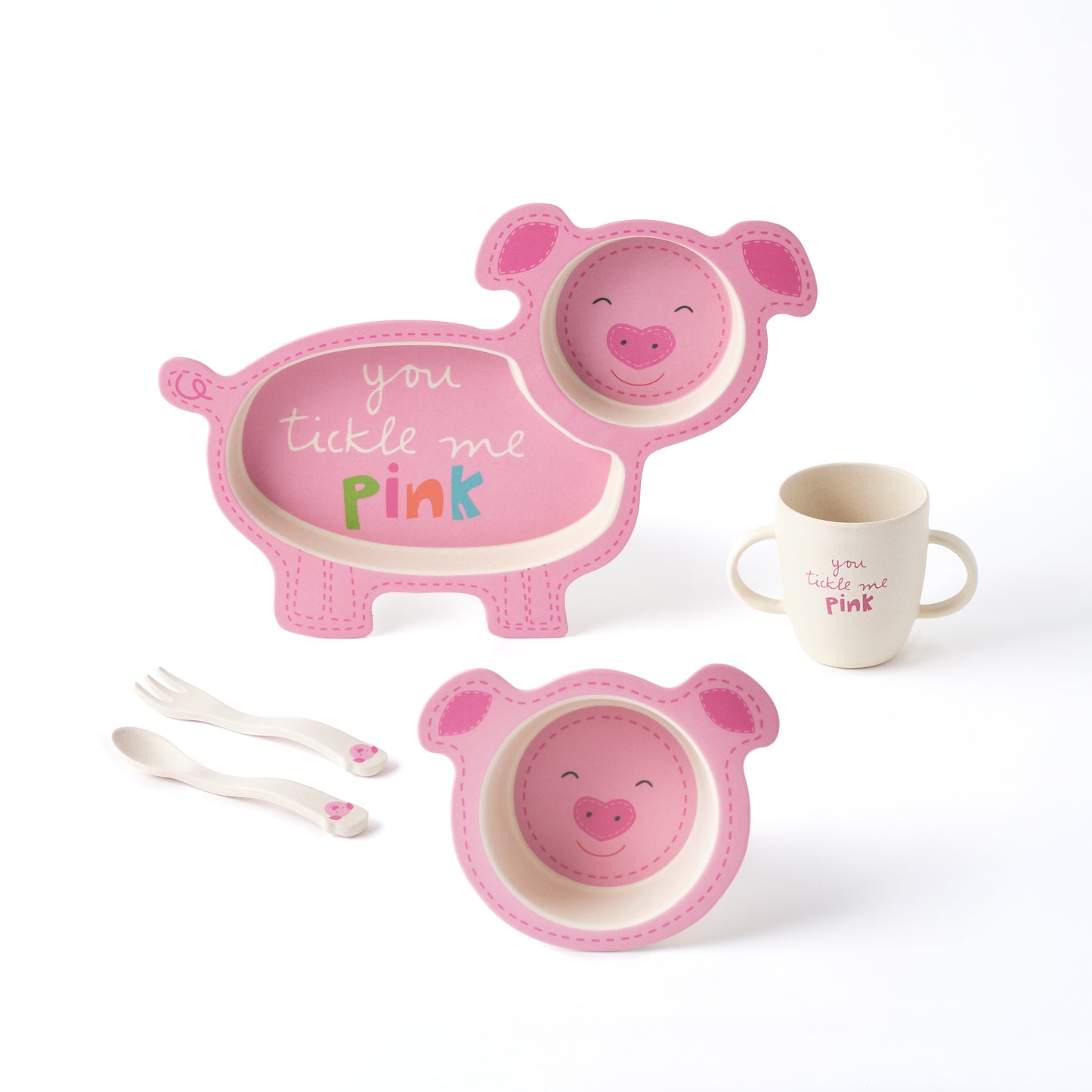 Tiny Footprint Penelope Pig Dining Set