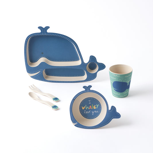 Tiny Footprint Wally Whale Dining Set